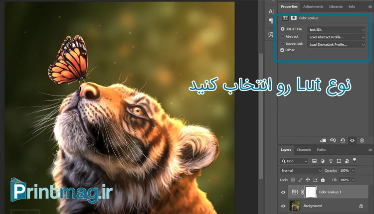 چطور از فایل Lut که ساخته ایم در فوتوشاپ استفاده کنیم ؟​