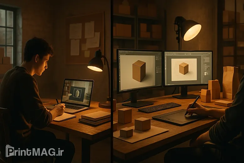 مقایسه مرحله‌ای OpEx و CapEx در استودیوی طراحی بسته‌بندی؛ از یادگیری و شبکه‌سازی تا ارتقای تجهیزات حرفه‌ای